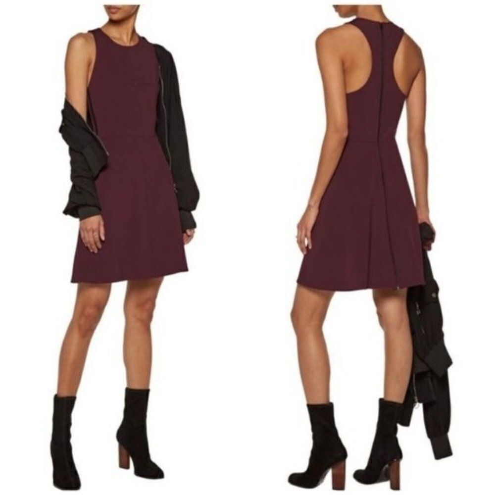 Rag & Bone Maroon Sabina Sleeveless Mini Dress Size S